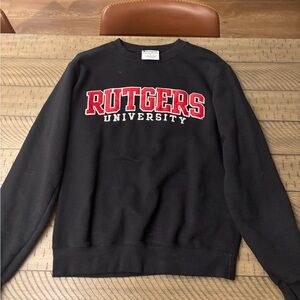 Champion Black and Red Crewneck Sweater